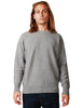 Maglia uomo amaranto alluminio girocollo in misto lana e cashmere con microrotture sui fondi