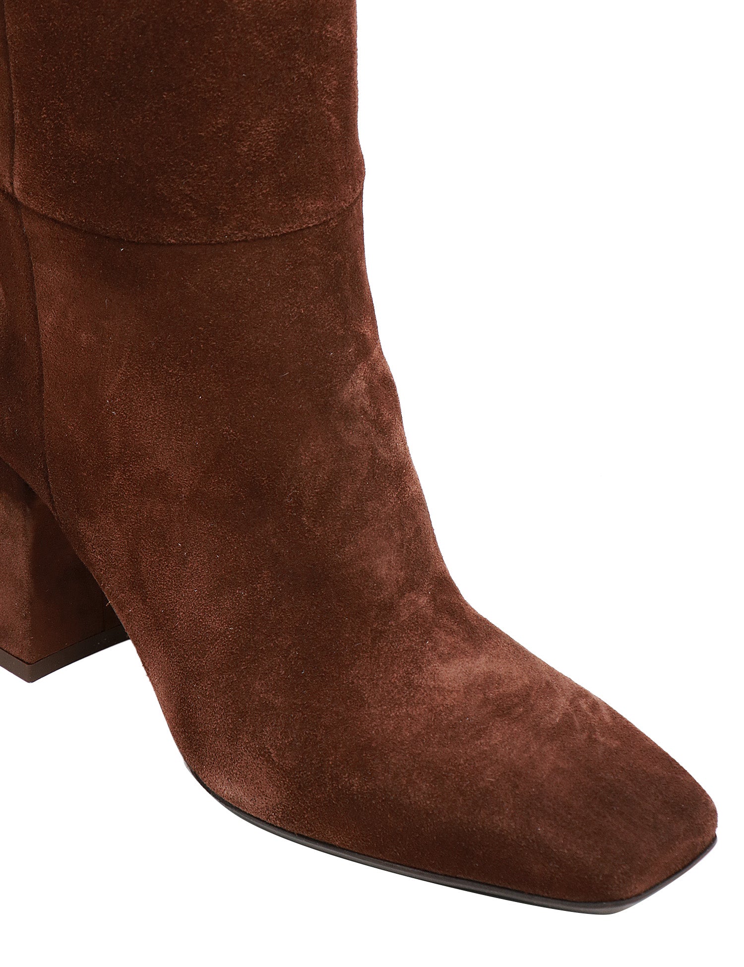 STIVALE DONNA ANNA F. TESTA DI MORO IN VELLUTO CON PUNTA QUADRATA E GAMBALE ALTO