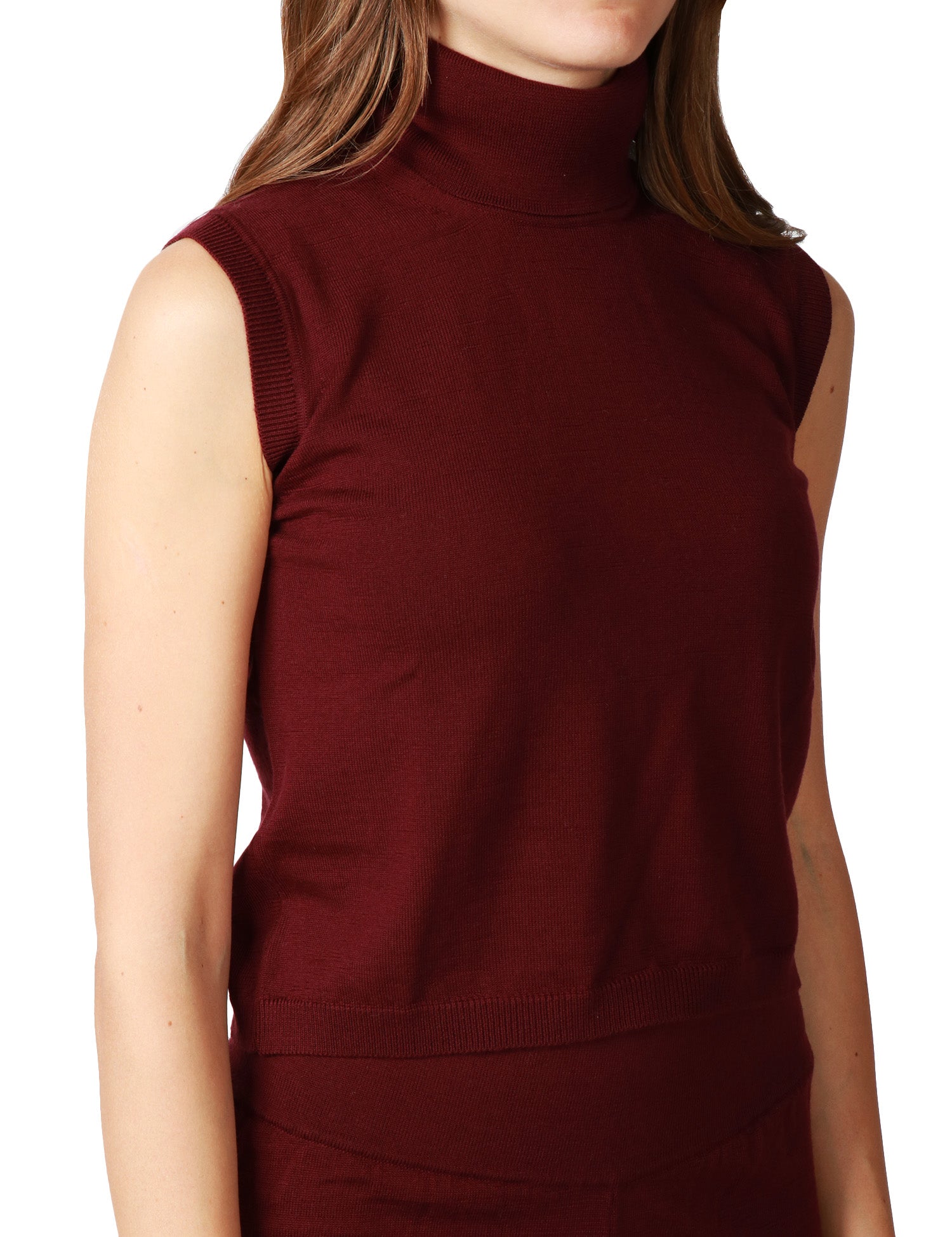 MAGLIA DOLCEVITA DONNA ANNA MOLINARI VINO GIROMANICA 100% LANA MERINOS