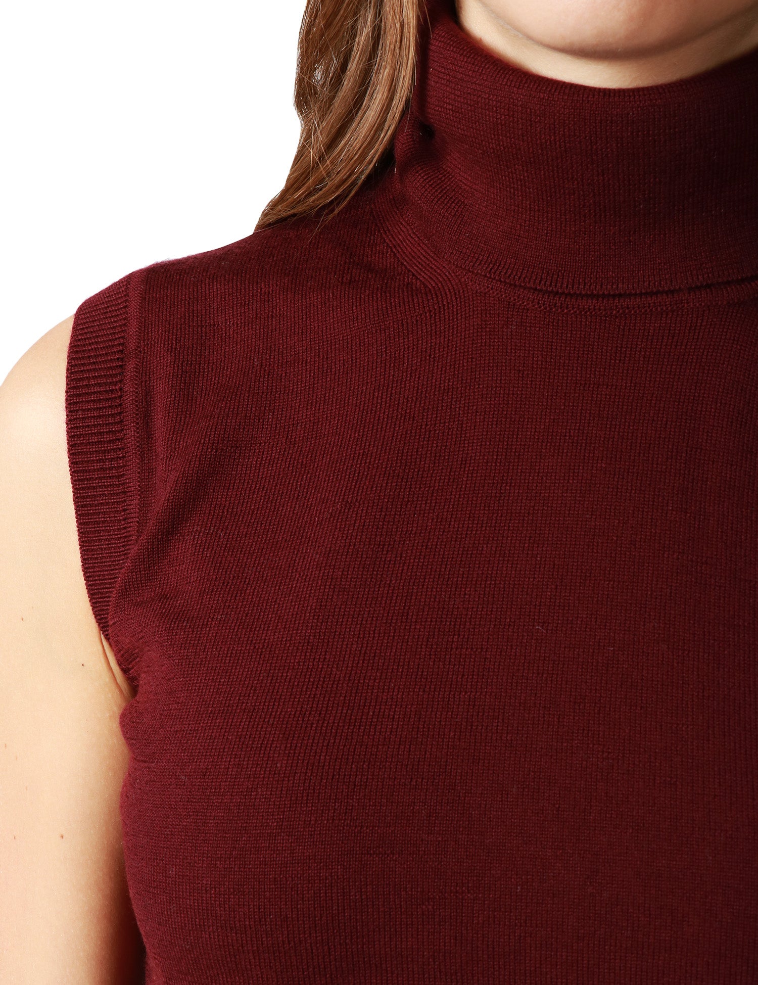 MAGLIA DOLCEVITA DONNA ANNA MOLINARI VINO GIROMANICA 100% LANA MERINOS