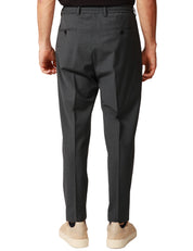 PANTALONE UOMO BEABLE DOMINIQUE GRIGIO A GAMBA DRITTA CON PENCE SINGOLA DAVANTI