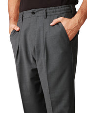 PANTALONE UOMO BEABLE DOMINIQUE GRIGIO A GAMBA DRITTA CON PENCE SINGOLA DAVANTI