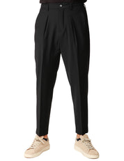 PANTALONE UOMO BEABLE DOMINIQUE NERO A GAMBA DRITTA CON TASCA AMERICA E PENCE SINGOLA