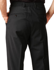 PANTALONE UOMO BEABLE DOMINIQUE NERO A GAMBA DRITTA CON TASCA AMERICA E PENCE SINGOLA