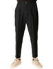 Pantalone uomo beable dominique nero a gamba dritta con tasca america e pence singola