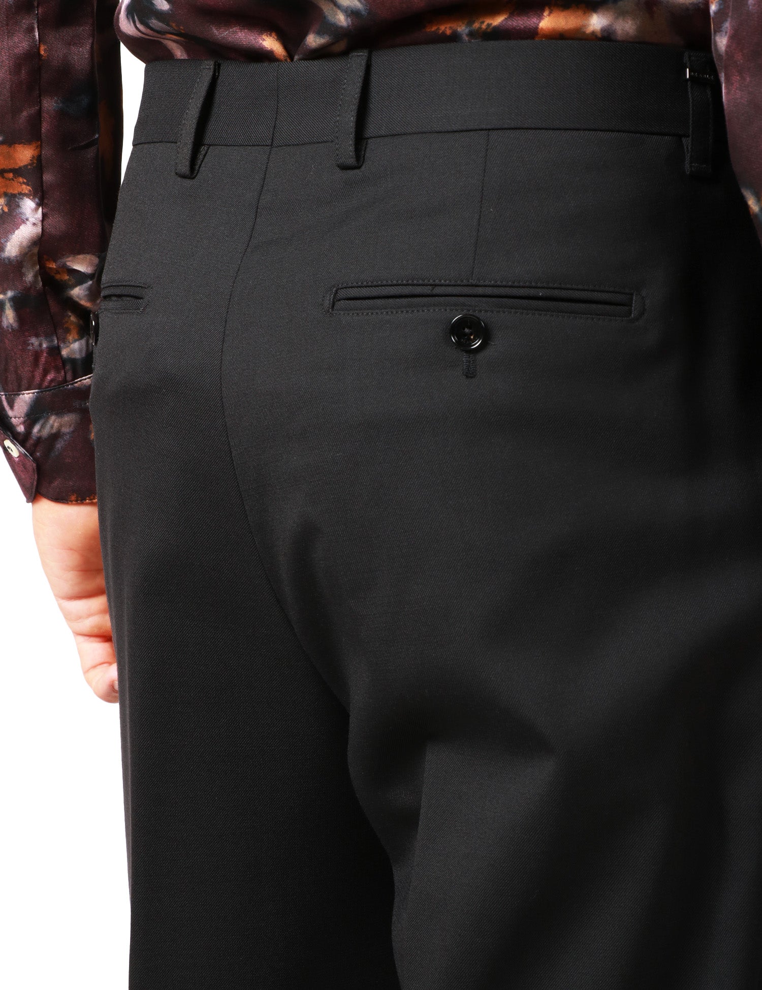 PANTALONE UOMO BEABLE SANDY NERO A GAMBA DRITTA CON TASCA AMERICA E PENCE SINGOLA