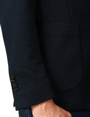 GIACCA UOMO BOLLANI FREEDOM BLU MONOPETTO CON TASCHE A TOPPA DAVANTI