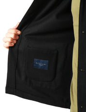 GIACCA UOMO BOLLANI NERA IN MISTO LANA CON COLLO REVER E TASCHE A TOPPA DAVANTI