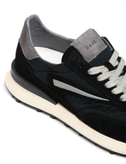 SCARPA UOMO D.A.T.E. ATHLETA TOUCH NERA CON FODERA IN PELLE E SPUGNA E SUOLA IN PELLE