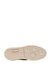 SCARPA DONNA D.A.T.E. HILL PLATFORM WHITE CON TALLONCINO E BANDA LATERALE IN PELLE LAMINATA