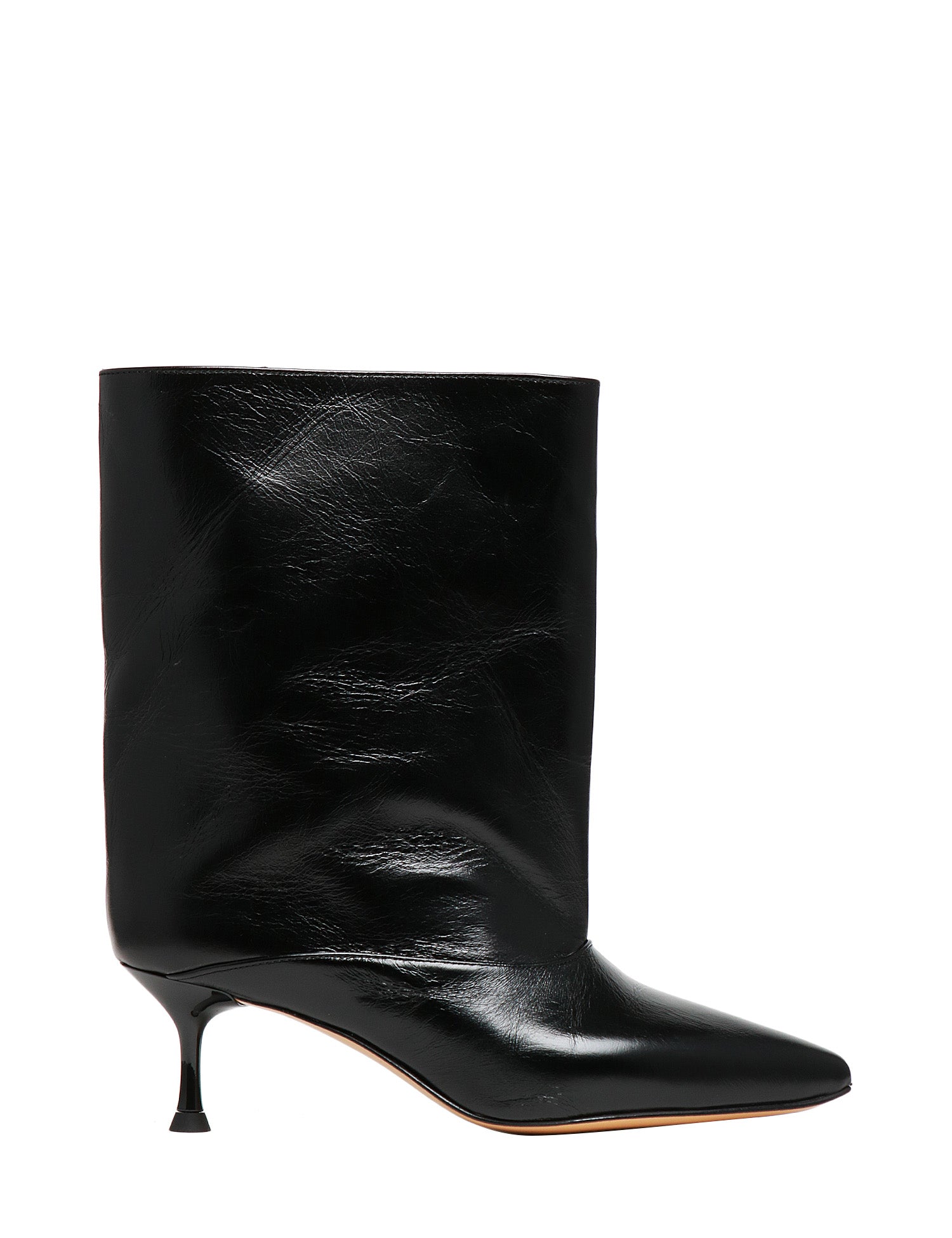 STIVALE DONNA DIVINE FOLLIE AISHA NERO IN PELLE CON MEZZO GAMBALE E TACCO 6