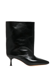 STIVALE DONNA DIVINE FOLLIE AISHA NERO IN PELLE CON MEZZO GAMBALE E TACCO 6