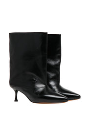 STIVALE DONNA DIVINE FOLLIE AISHA NERO IN PELLE CON MEZZO GAMBALE E TACCO 6