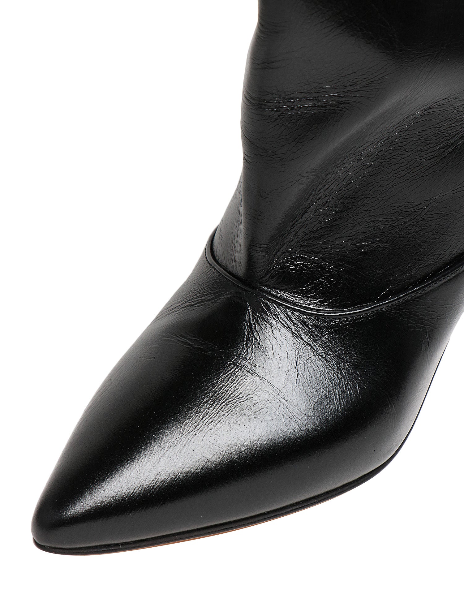 STIVALE DONNA DIVINE FOLLIE AISHA NERO IN PELLE CON MEZZO GAMBALE E TACCO 6