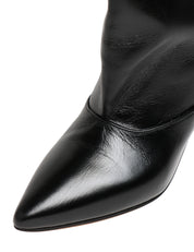 STIVALE DONNA DIVINE FOLLIE AISHA NERO IN PELLE CON MEZZO GAMBALE E TACCO 6