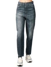 JEANS DONNA DONDUP BESSIE DENIM MEDIO CINQUE TASCHE A VITA ALTA E GAMBA DRITTA