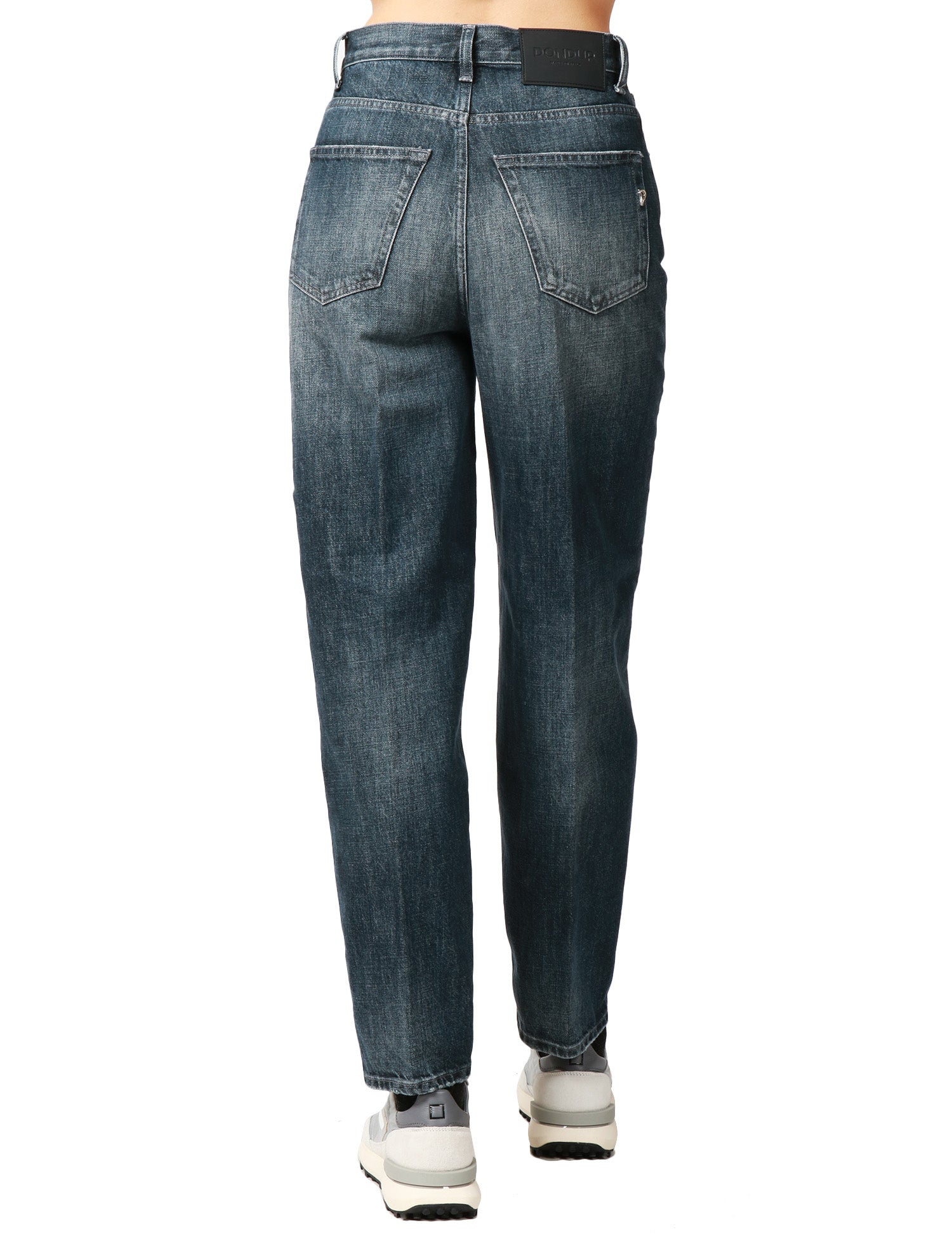 JEANS DONNA DONDUP BESSIE DENIM MEDIO CINQUE TASCHE A VITA ALTA E GAMBA DRITTA