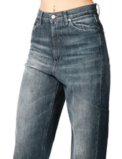 JEANS DONNA DONDUP BESSIE DENIM MEDIO CINQUE TASCHE A VITA ALTA E GAMBA DRITTA