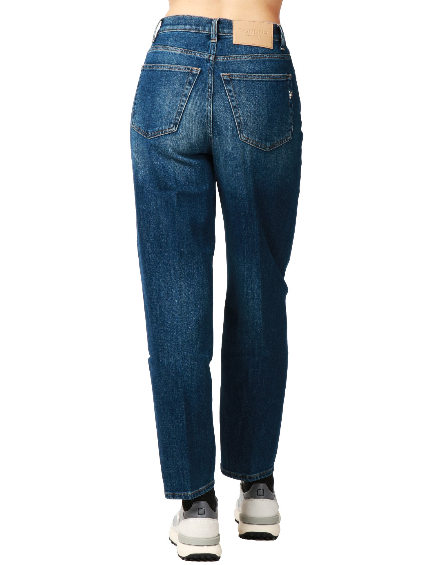 JEANS DONNA DONDUP BESSIE LAVAGGIO SCURO CINQUE TASCHE LOOSE FIT A VITA ALTA