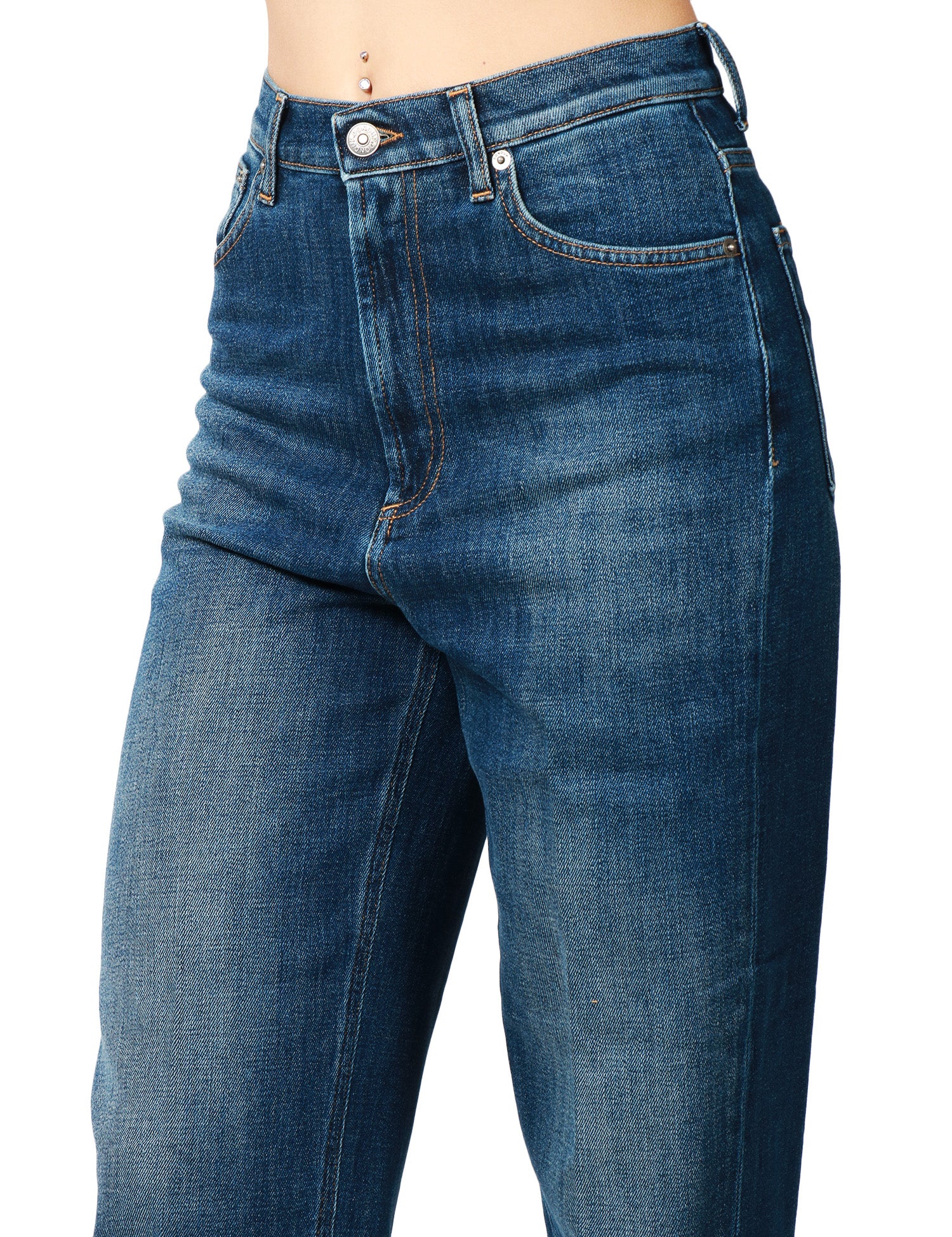 JEANS DONNA DONDUP BESSIE LAVAGGIO SCURO CINQUE TASCHE LOOSE FIT A VITA ALTA