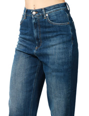 JEANS DONNA DONDUP BESSIE LAVAGGIO SCURO CINQUE TASCHE LOOSE FIT A VITA ALTA