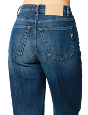 JEANS DONNA DONDUP BESSIE LAVAGGIO SCURO CINQUE TASCHE LOOSE FIT A VITA ALTA