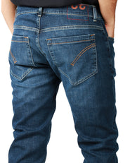 JEANS UOMO DONDUP GEORGE DENIM BLU MEDIO
