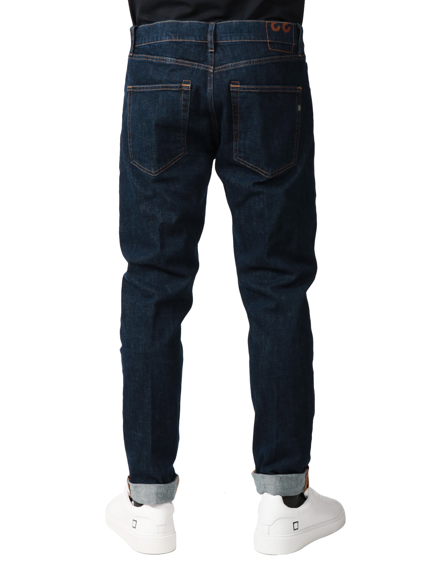 JEANS UOMO DONDUP ICON DENIM BLU CINQUE TASCHE REGULAR FIT