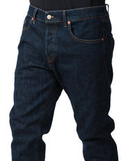 JEANS UOMO DONDUP ICON DENIM BLU CINQUE TASCHE REGULAR FIT