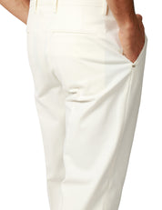 PANTALONE UOMO ENTRE AMIS BIANCO TASCA AMERICA A GAMBA DRITTA