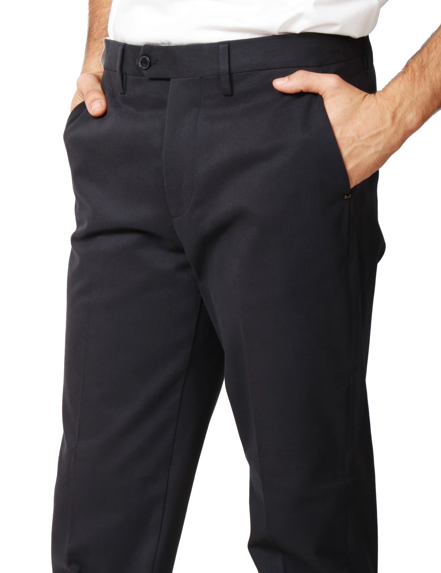 PANTALONE UOMO ENTRE AMIS BLU NOTTE TASCA AMERICA A GAMBA DRITTA