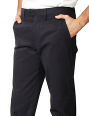 PANTALONE UOMO ENTRE AMIS BLU NOTTE TASCA AMERICA A GAMBA DRITTA