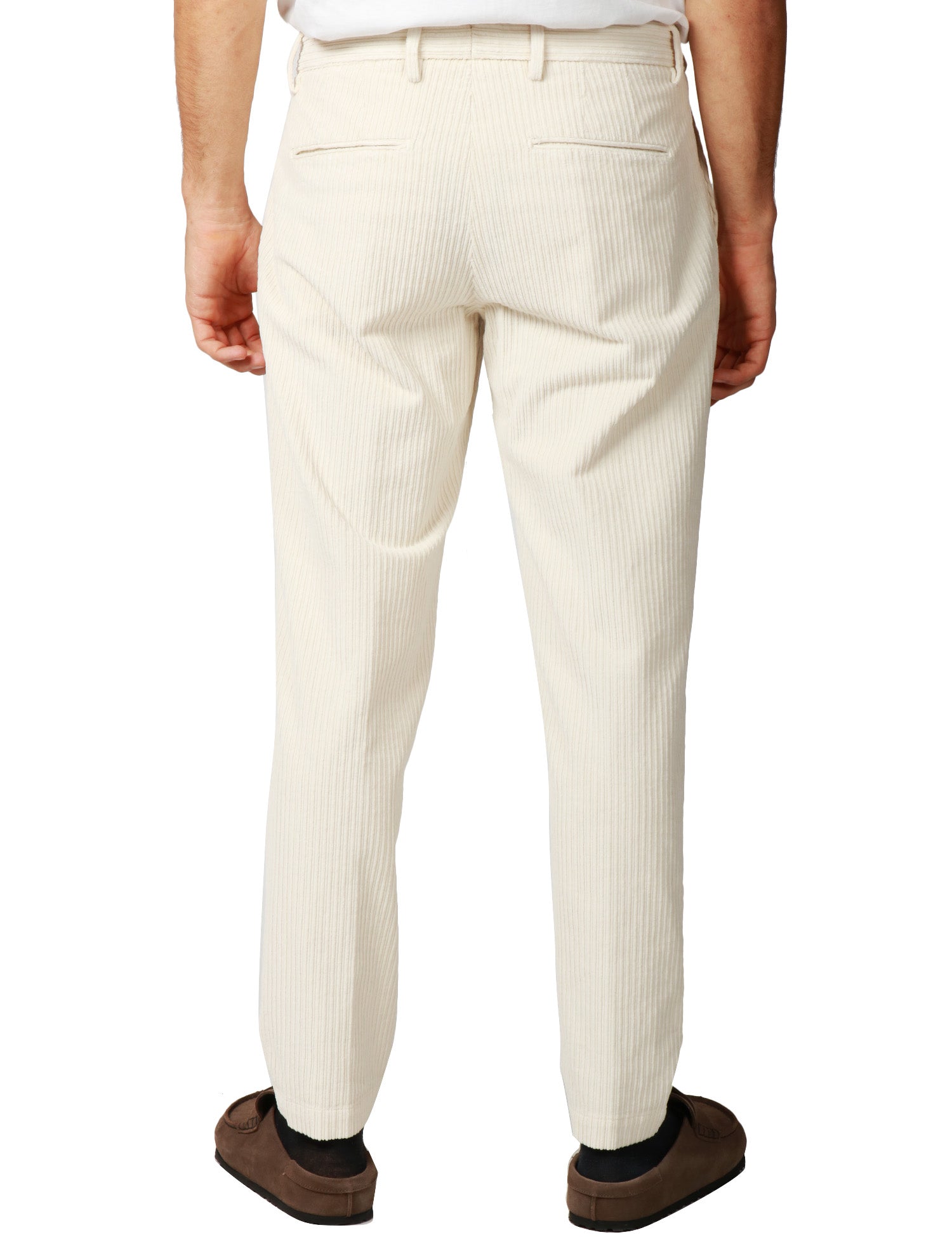 PANTALONE UOMO ENTRE AMIS BEIGE TASCA AMERICA A GAMBA DRITTA
