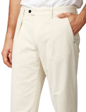 PANTALONE UOMO ENTRE AMIS BEIGE TASCA AMERICA A GAMBA DRITTA