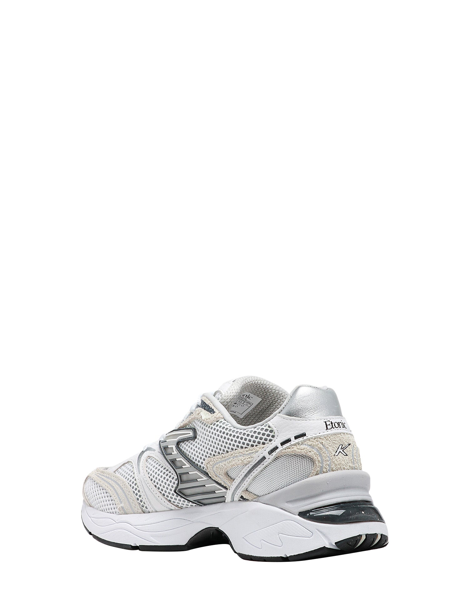 SCARPA UOMO ETONIC KENDAR JUPITER WHITE CON INSERTI IN PELLE SCAMOSCIATA E SUOLA A TRIPLO STRATO