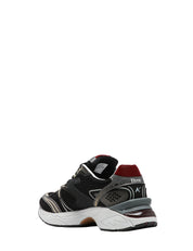 SCARPA UOMO ETONIC KENDARI NEPTUNE BLACK CON TOMAIA IN MESH E INSERTI IN PELLE TESTURIZZATA