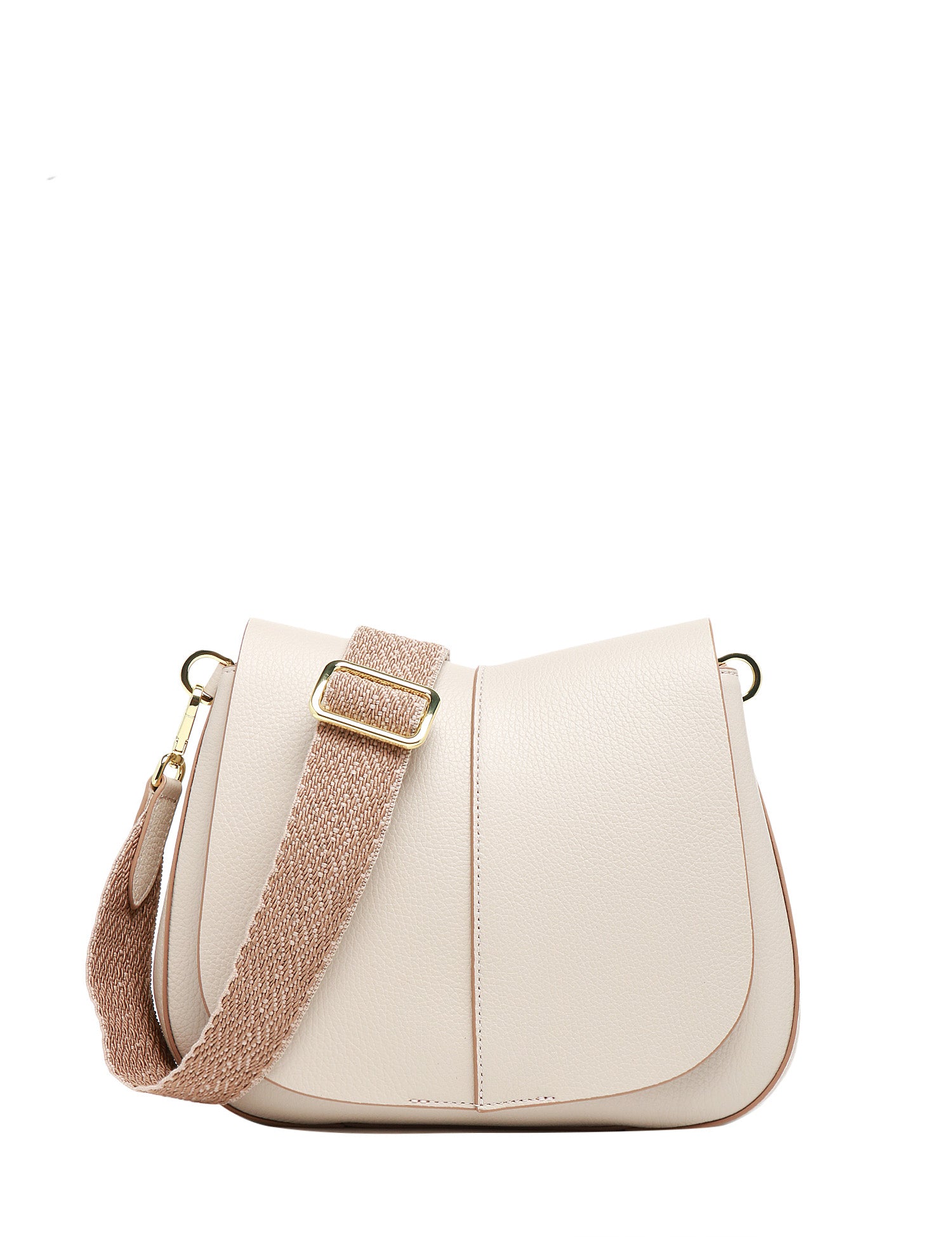 BORSA DONNA GIANNI CHIARINI HELENA ROUND BURRO IN PELLE MARTELLATA CON TRACOLLA