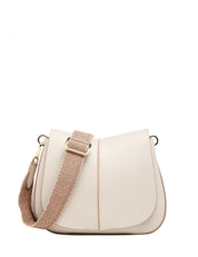 BORSA DONNA GIANNI CHIARINI HELENA ROUND BURRO IN PELLE MARTELLATA CON TRACOLLA