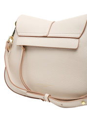 BORSA DONNA GIANNI CHIARINI HELENA ROUND BURRO IN PELLE MARTELLATA CON TRACOLLA