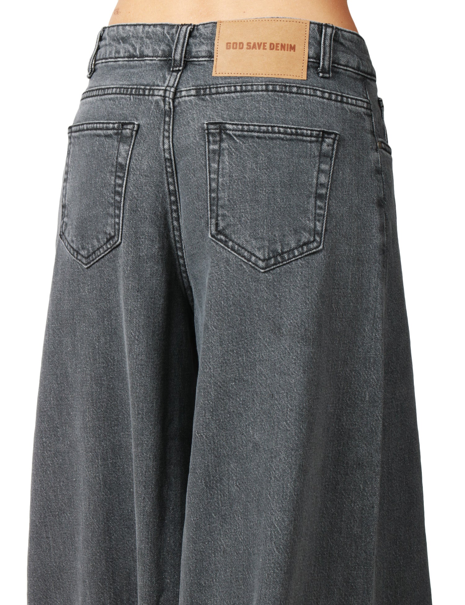 JEANS DONNA GOD SAVE DENIM GEMMA DENIM BLACK PANTAGONNA CINQUE TASCHE