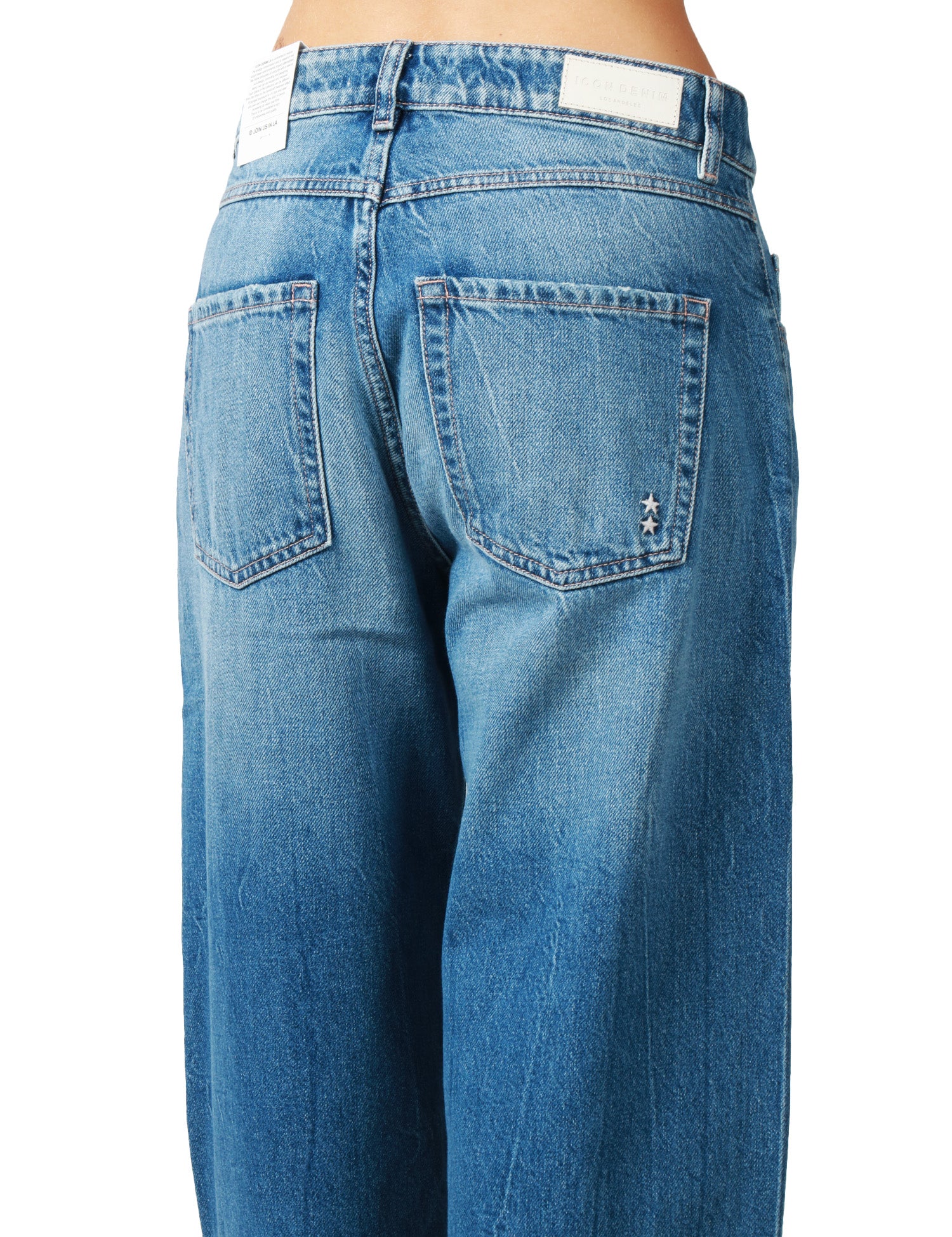 JEANS DONNA ICON DENIM BEA LAVAGGIO MEDIO CINQUE TASCHE A GAMBA DRITTA