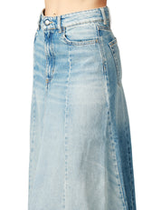 GONNA ICON DENIM CORA LAVAGGIO MEDIO STONE WASHED A RUOTA CON LEGGERO STRASCICO