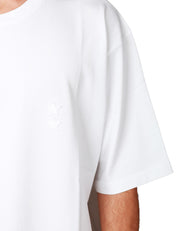 T-SHIRT UOMO ICON DENIM HAAK BIANCA OVER CON RICAMO STELLE SUL PETTO