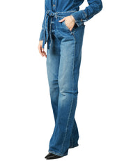 TUTA INTERA DONNA ICON DENIM INDIE LAVAGGIO MEDIO CON EFFETTO VINTAGE E FUSCIACCA IN VITA