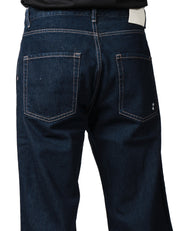 JEANS UOMO ICON DENIM ROSS LAVAGGIO BLU SCURO CON RISVOLTO SUL FONDO