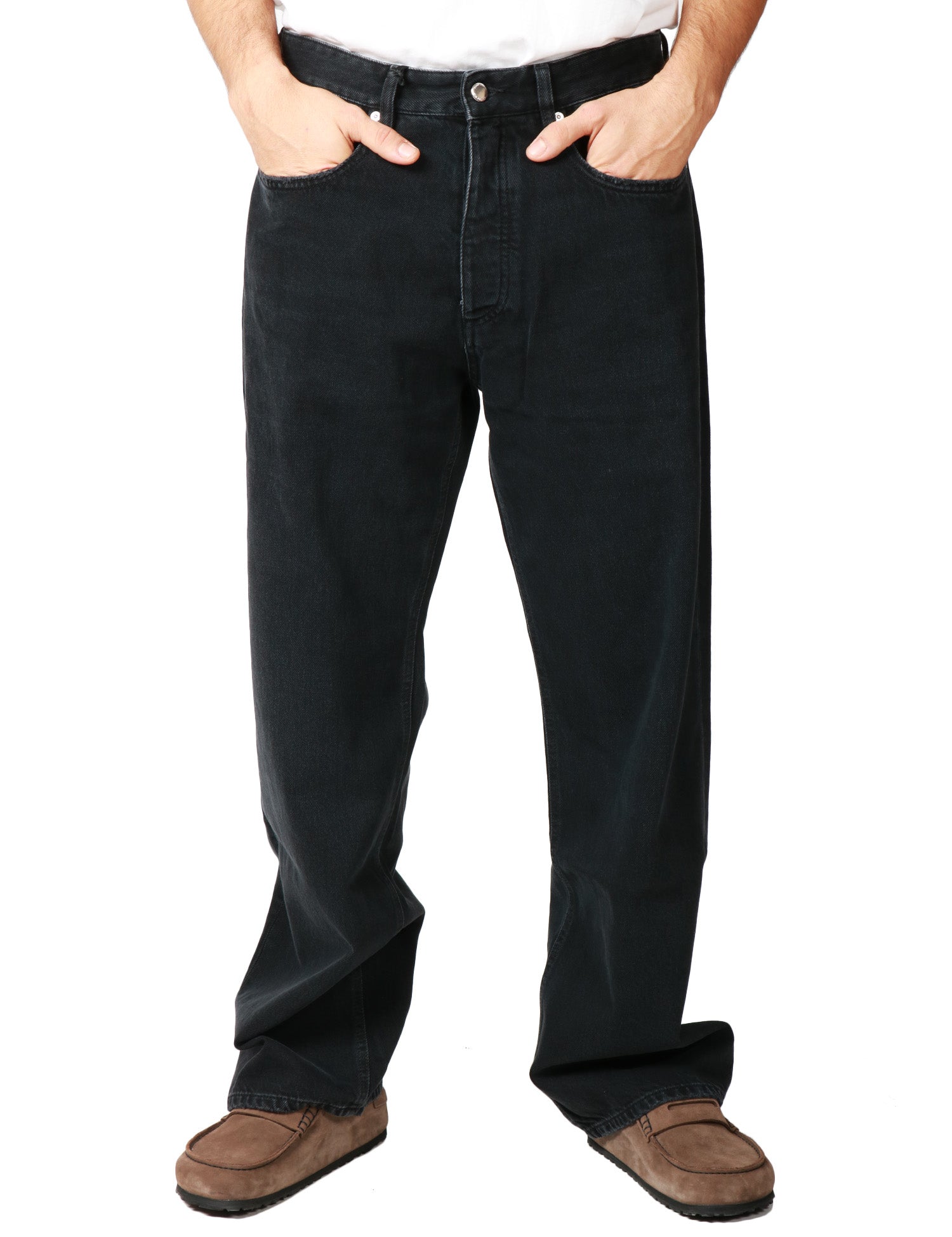 JEANS UOMO ICON DENIM WILL GREY DENIM CINQUE TASCHE A GAMBA LARGA