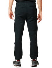 PANTALONE JOGGING UOMO K-WAY MICKYEL NERO IN FELPA DI COTONE CON COULISSE E INTERNO GARZATO