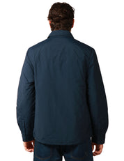 GIACCA CAMICIA UOMO K-WAY BLU SCURO IMPERMEABILE E ANTIVENTO CON IMBOTTITURA IN PRIMALOFT