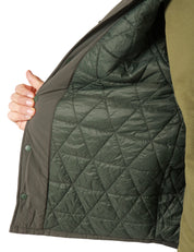 GIACCA CAMICIA UOMO K-WAY UMBERT PALIN GREEN IMPERMEABILE E ANTIVENTO CON IMBOTTITURA IN PRIMALOFT