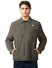 Giacca camicia uomo k-way umbert palin green impermeabile e antivento con imbottitura in primaloft